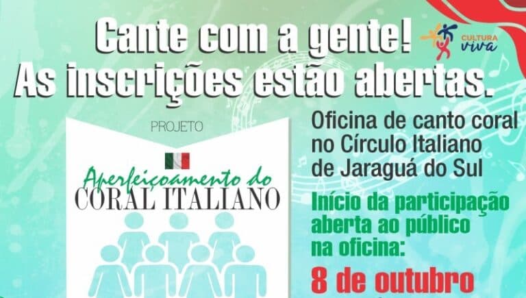 Círculo Italiano abre vagas para oficina de canto coral