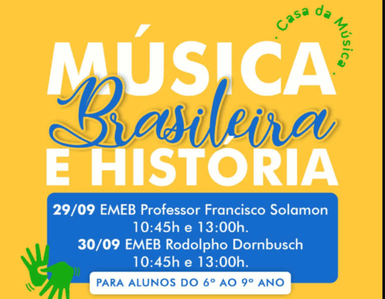 Projeto “Música Brasileira e História” será apresentado em quatro ocasiões