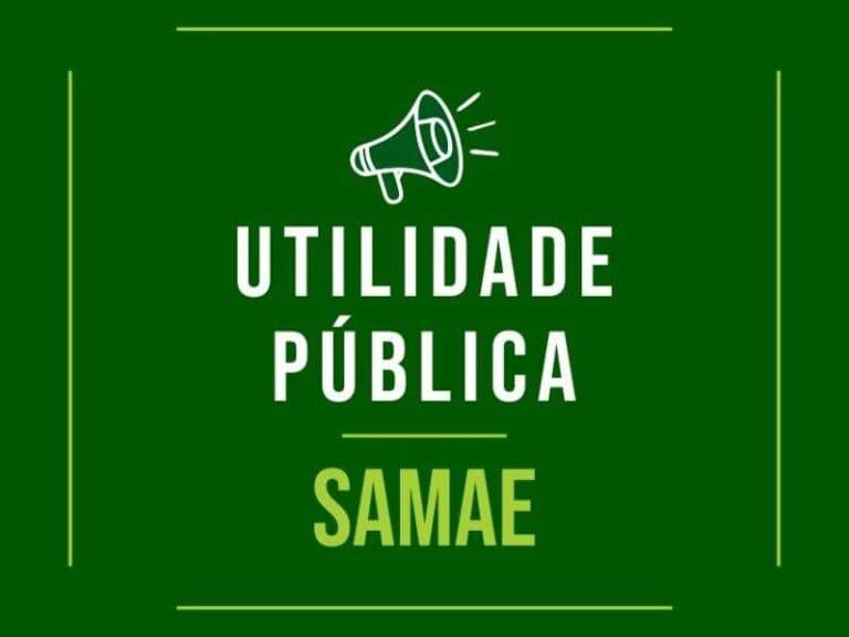 Samae realizará manutenções de elevatórias na noite desta quinta- feira