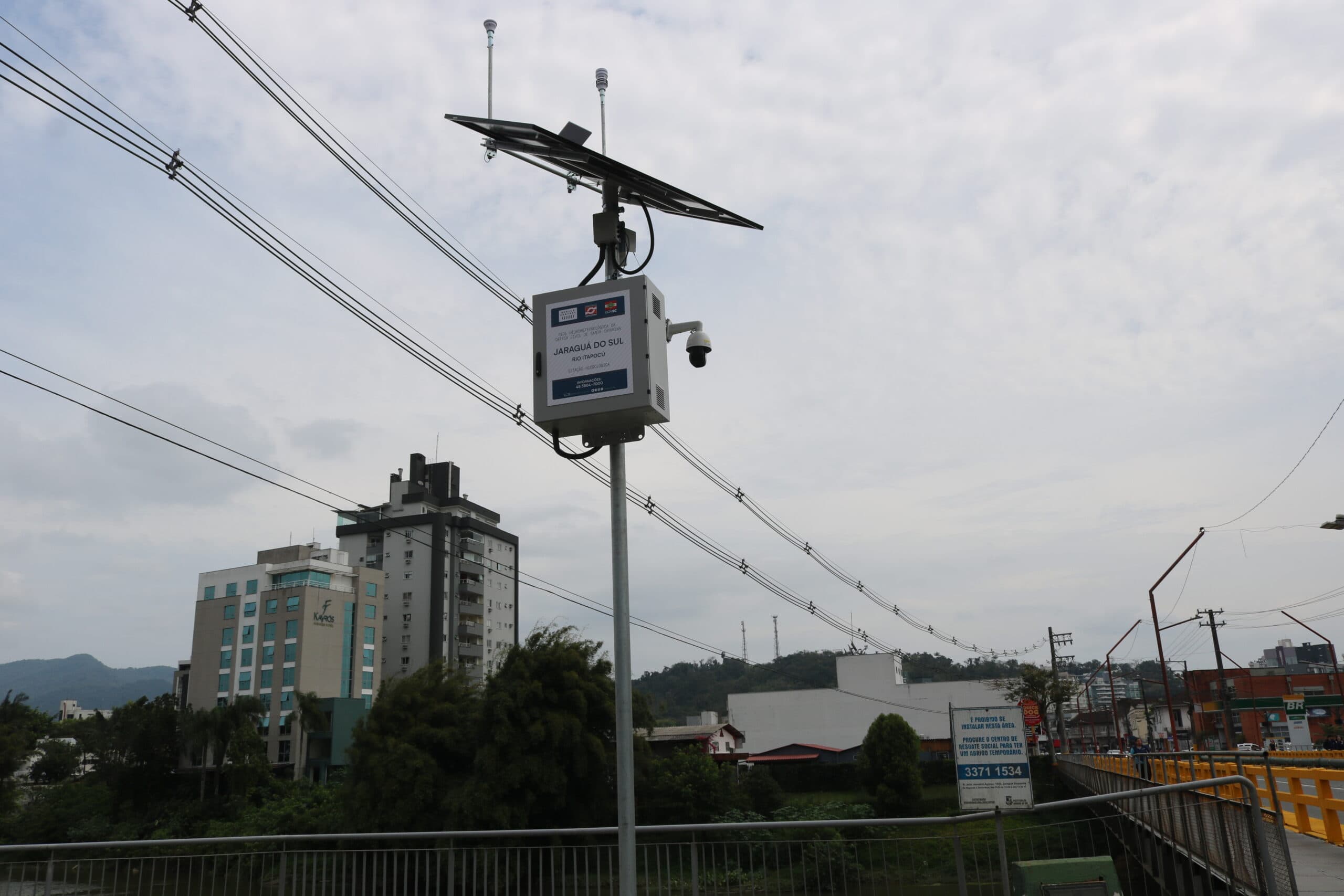 Jaraguá do Sul recebe Estação Hidrometeorológica
