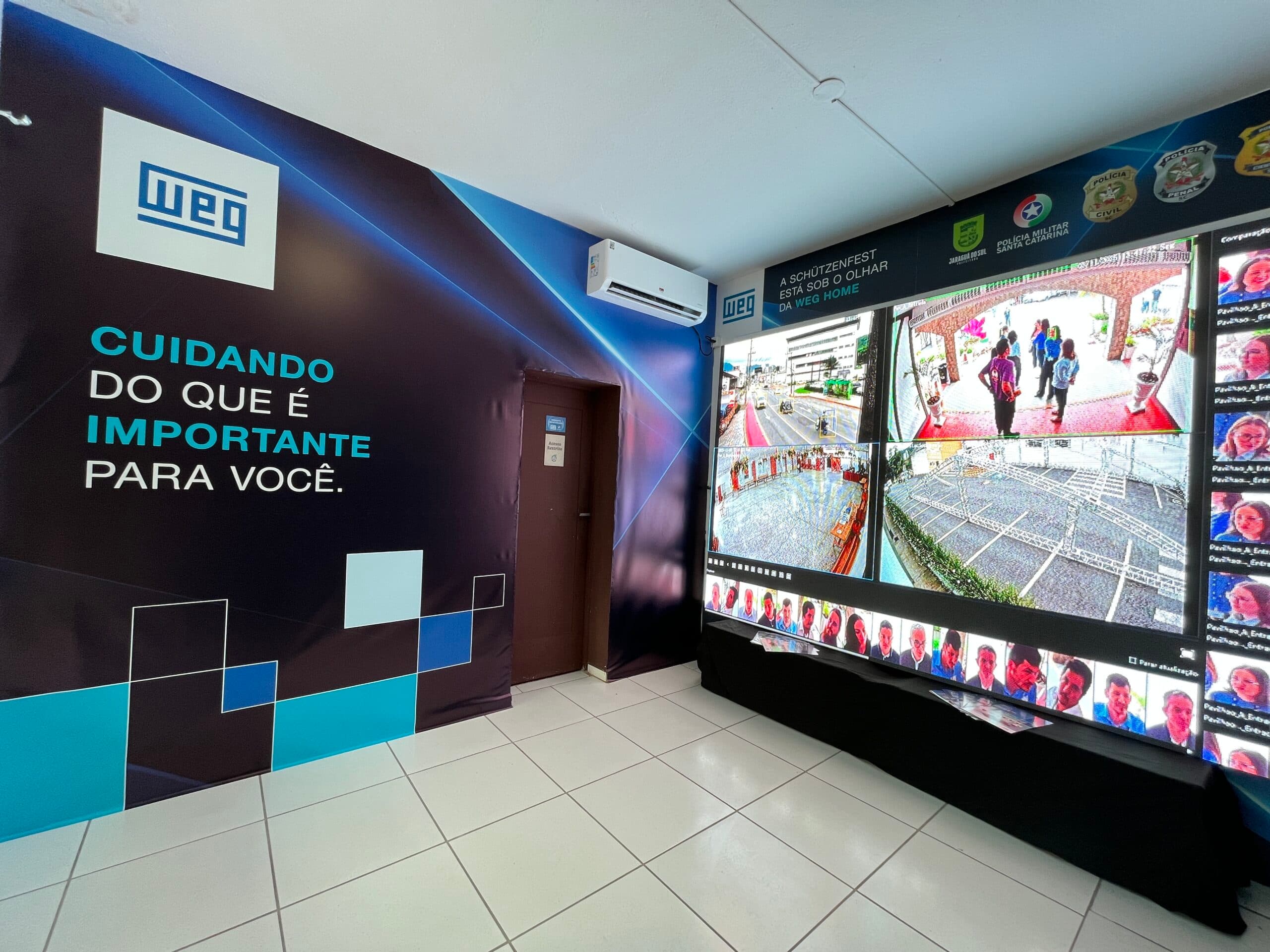 Câmeras e sistema de segurança da Schützenfest são entregues oficialmente