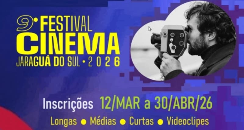 9º Festival de Cinema de Jaraguá do Sul abre inscrições em março