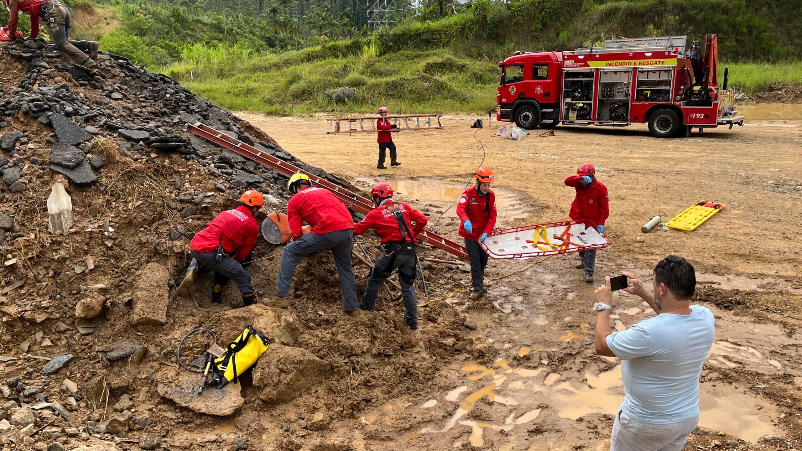 Simulado reforça preparo de Jaraguá do Sul para desastres naturais