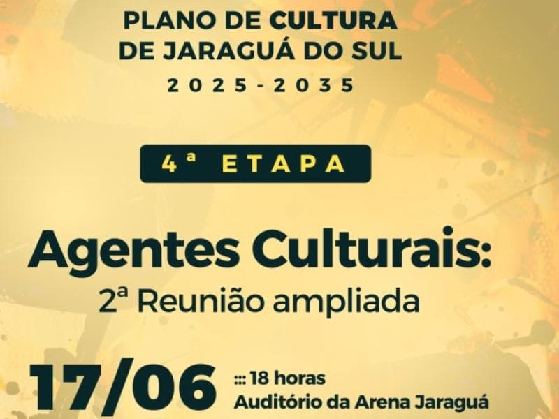 Inscrições abertas para a reunião sobre o Plano de Cultura