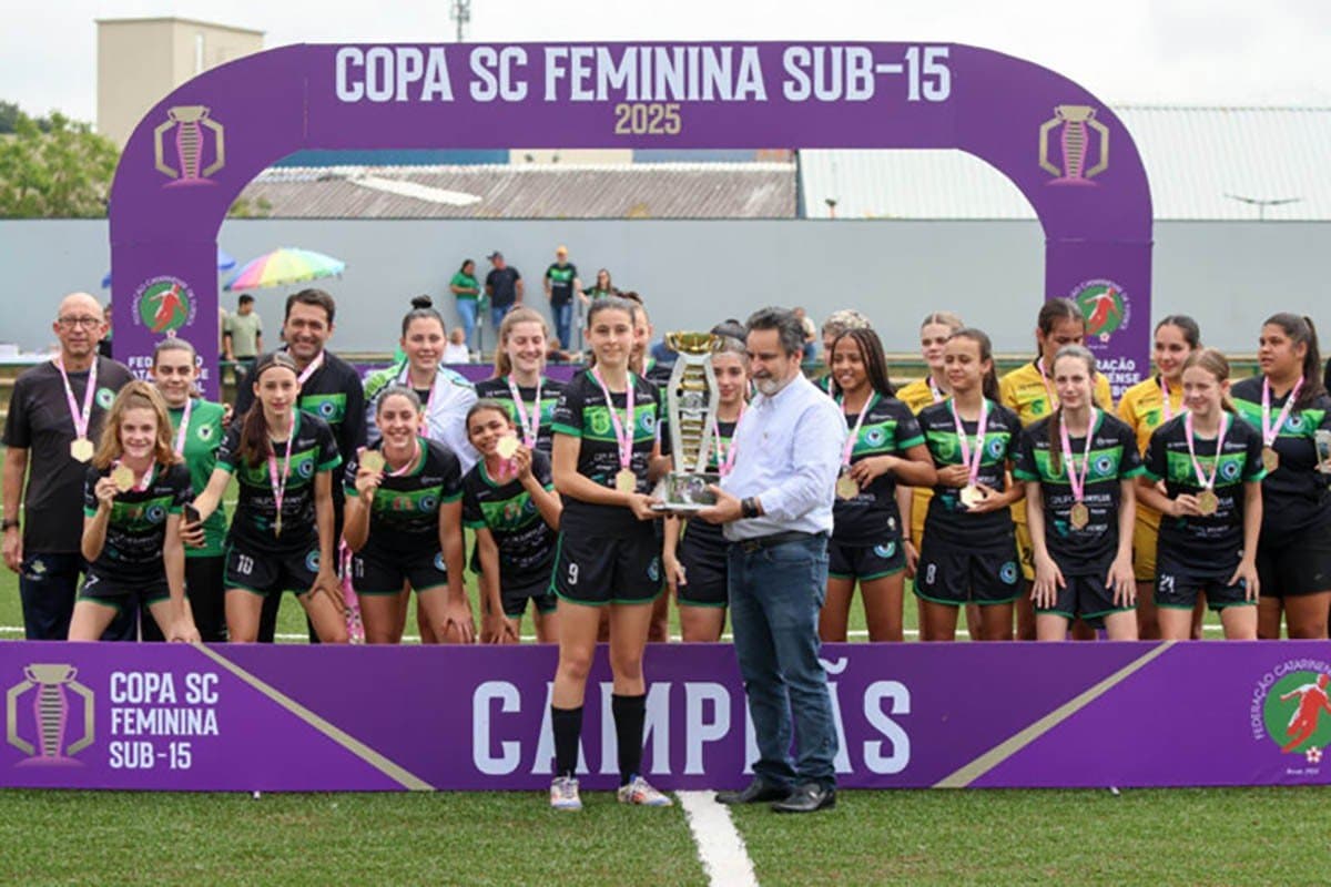 Equipe jaraguaense é campeã da Copa SC Sub-15 Feminina