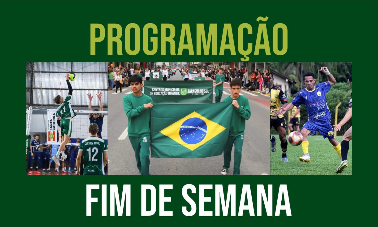 Confira a agenda de fim de semana em Jaraguá do Sul