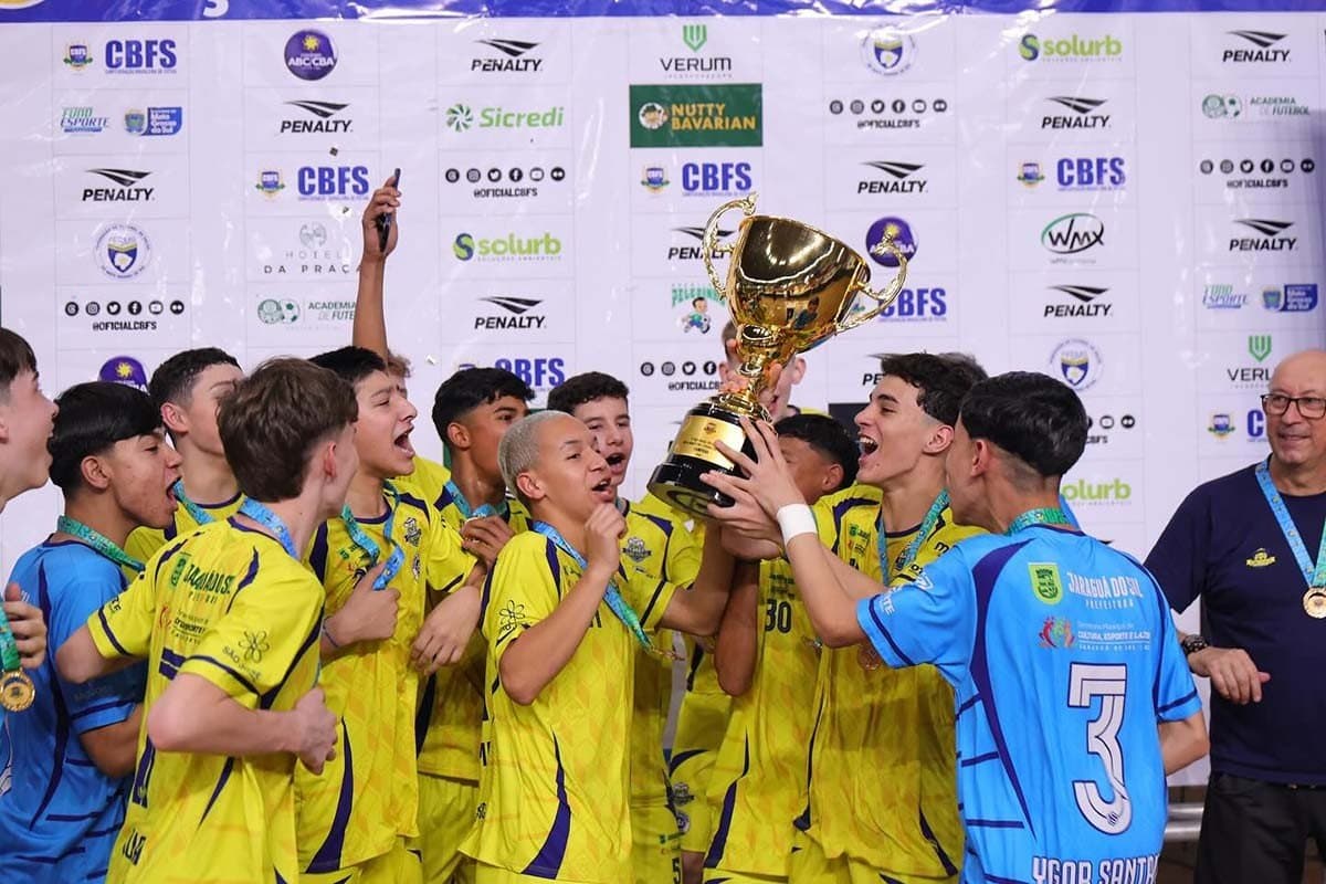 Jaraguá do Sul vence competição nacional de futsal Sub-14