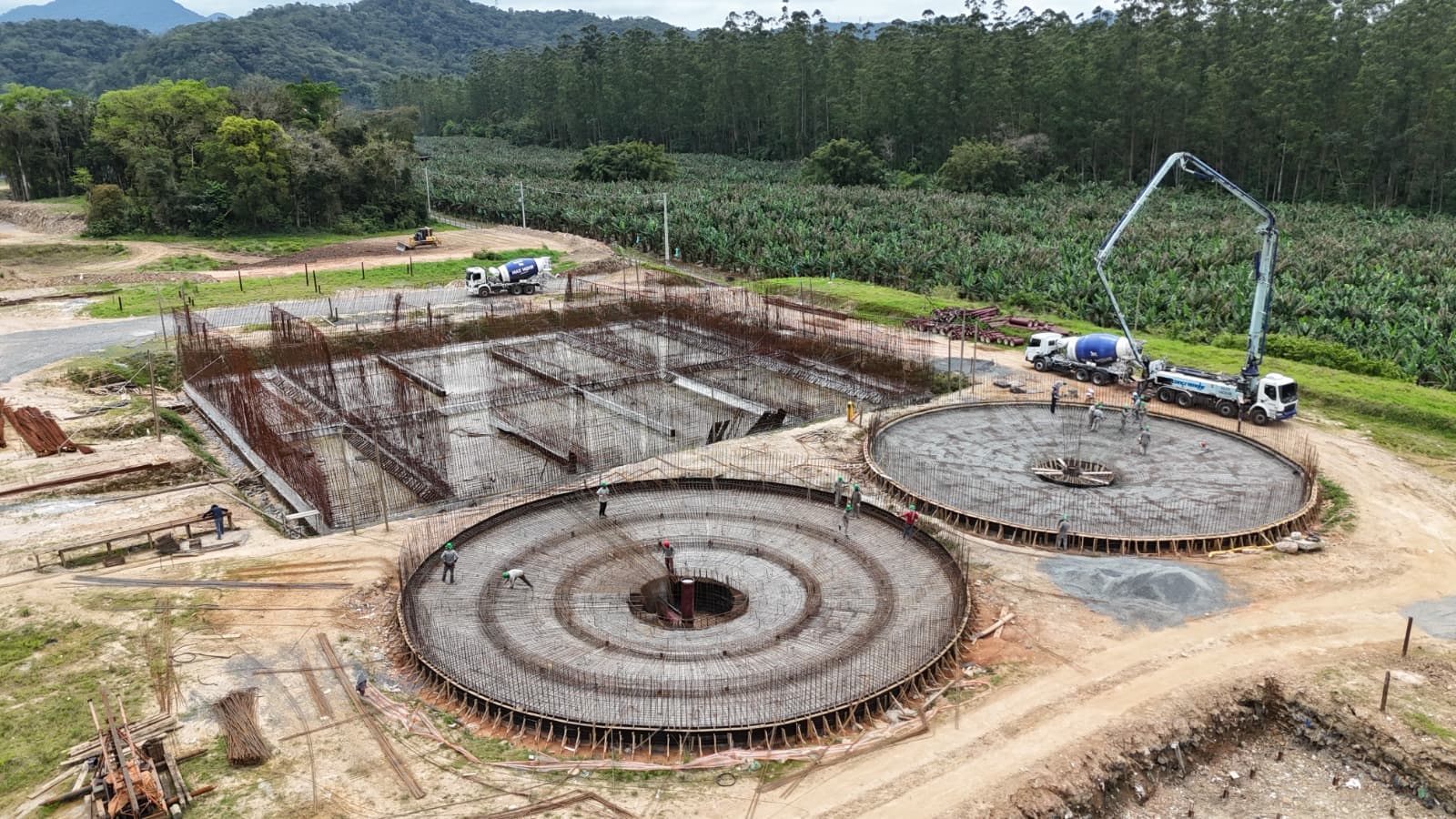 Prosseguem as obras da nova Estação de Tratamento de Esgoto no Centenário