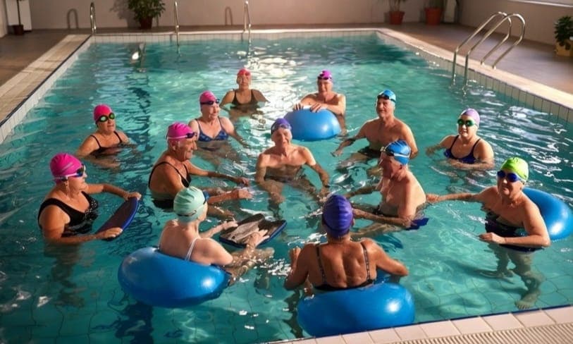 Idosos terão aula de hidroginástica em Jaraguá do Sul