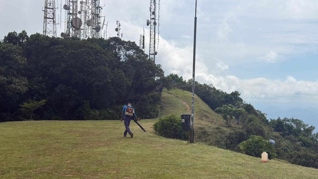 Interdição de um trecho da Rua Hilda Spézia na subida do Morro Boa Vista