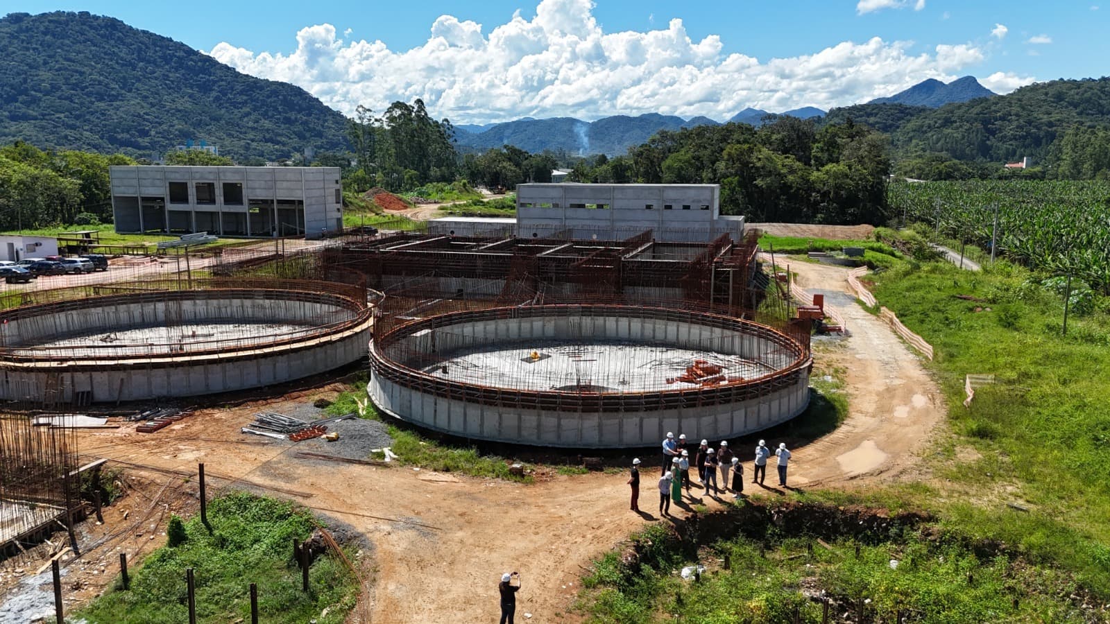 Entidades visitaram obra da nova ETE do Samae no Centenário