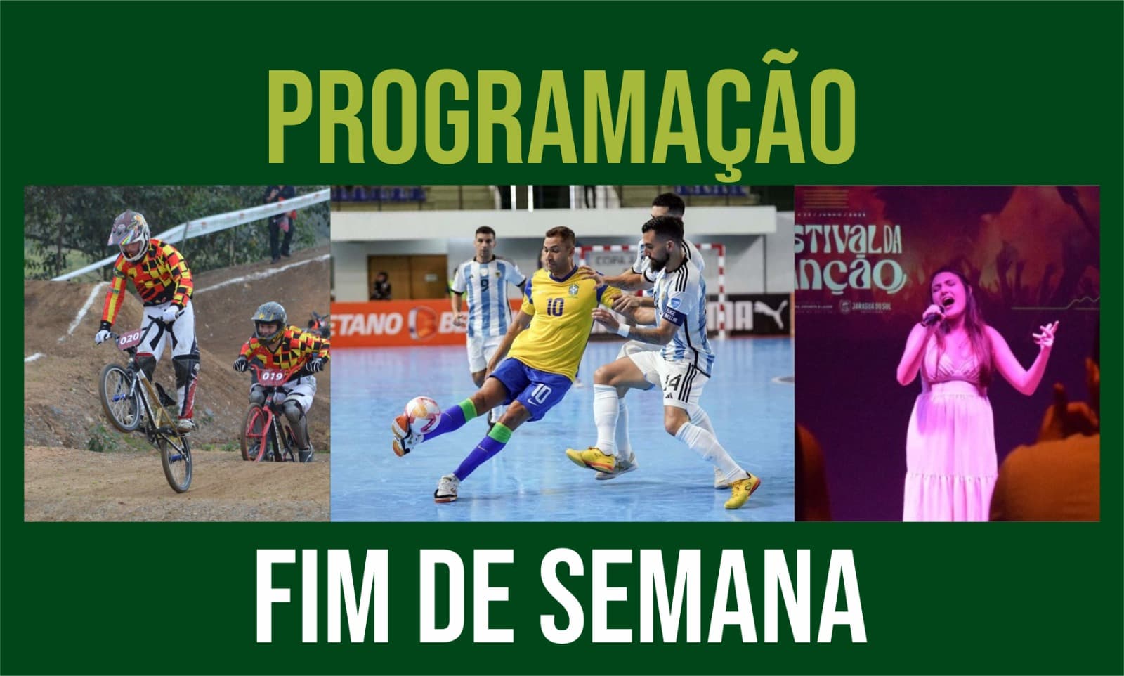 Confira a agenda de fim de semana em Jaraguá do Sul – 10 a 12/04/26